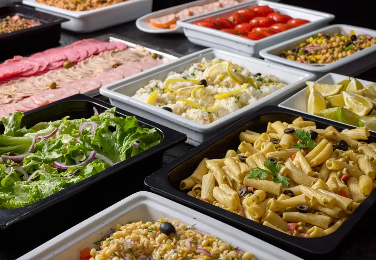  Hotel Astrid Lourdes Warm en koud buffet in Hotel Astrid Lourdes